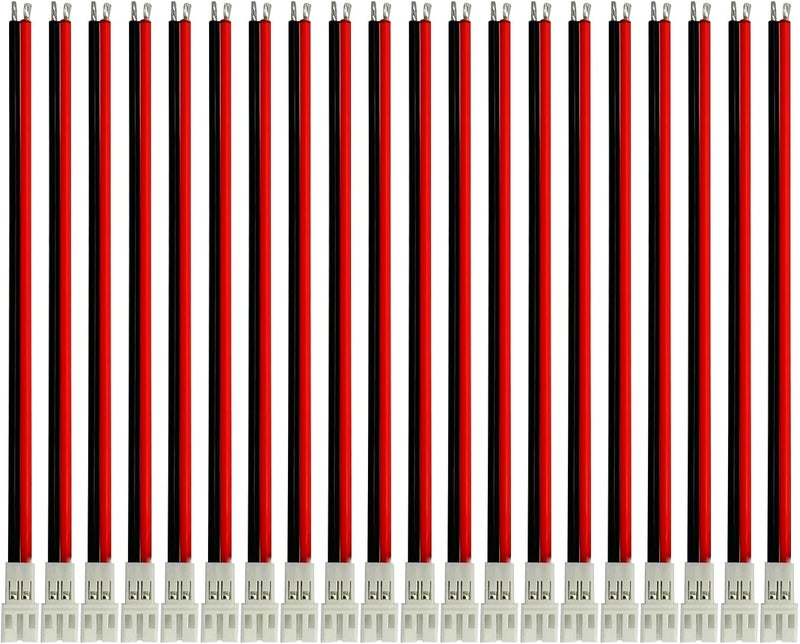 FLY RC 20 Pairs Jst PH 2.0 mm 22AWG 2Pin Pitch Plug Connector for Battery H67 H36 Blade Inductrix E010 E013 - Image 5